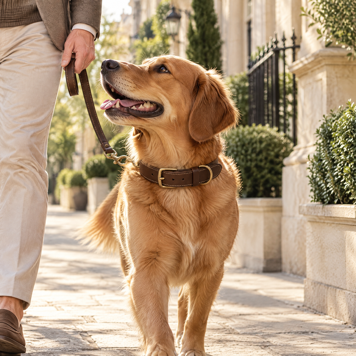 Avenmorne™ Classic Leather Dog Collar
