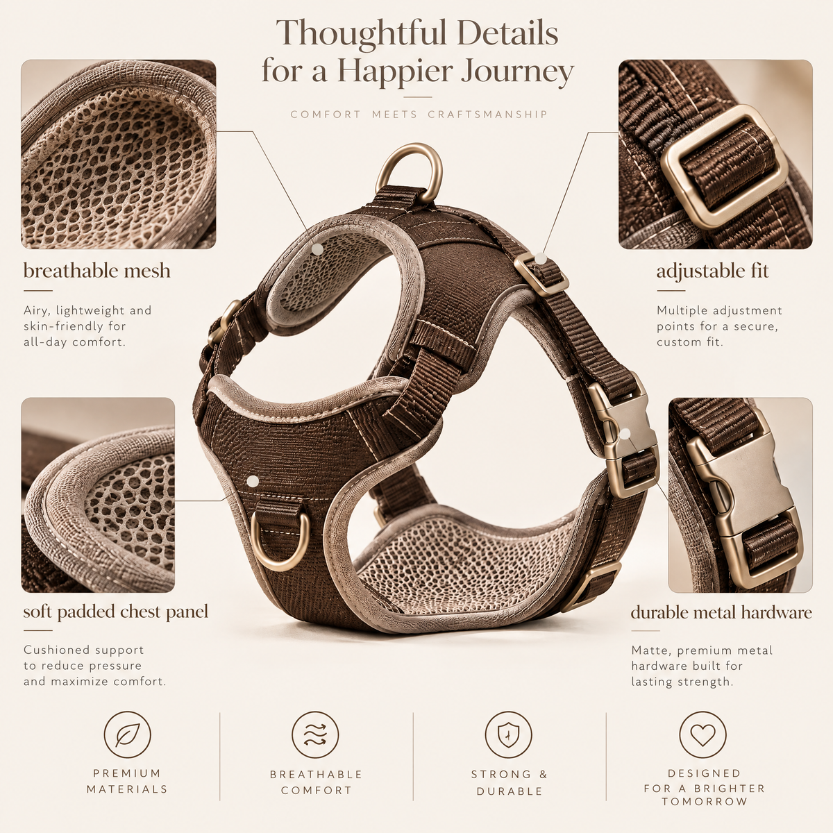 Avenmorne™ Comfort-Fit Padded Dog Harness