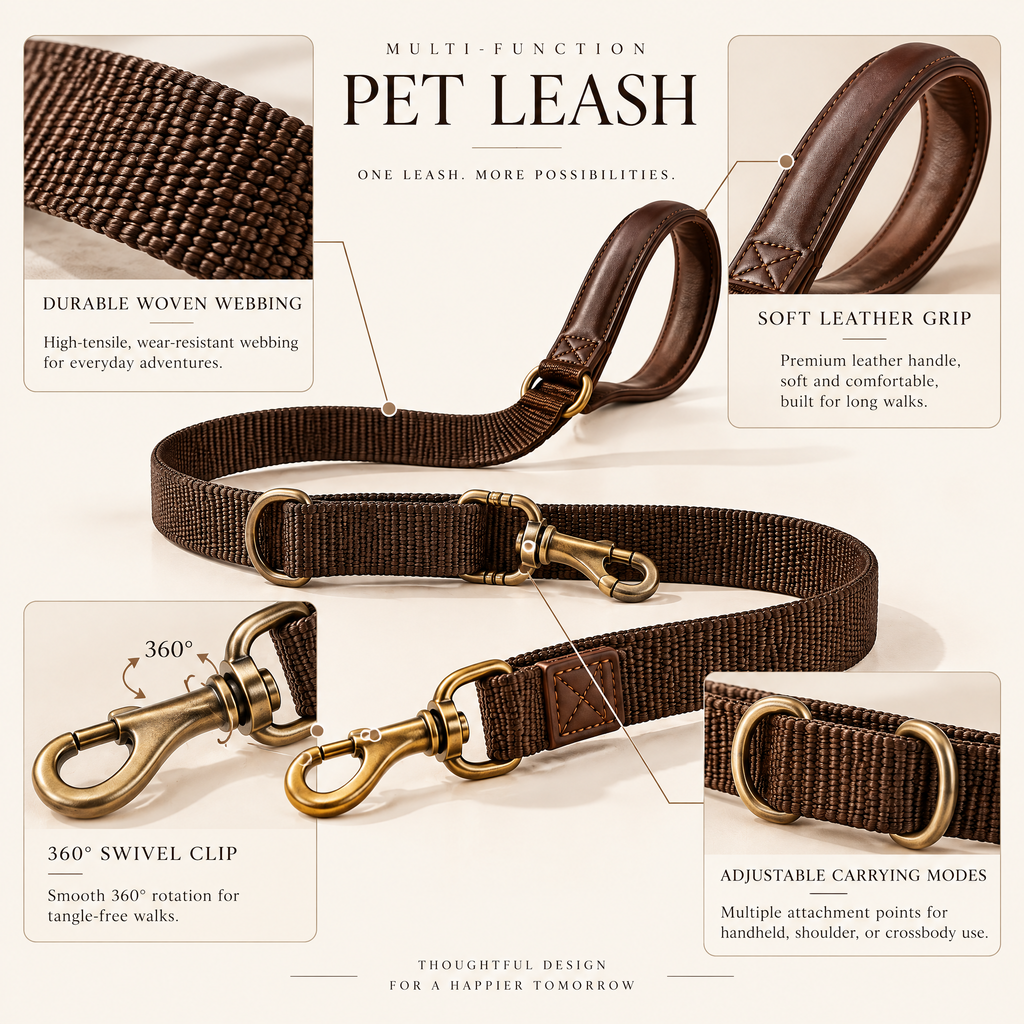 Avenmorne™ Adjustable Multi-Use Dog Leash