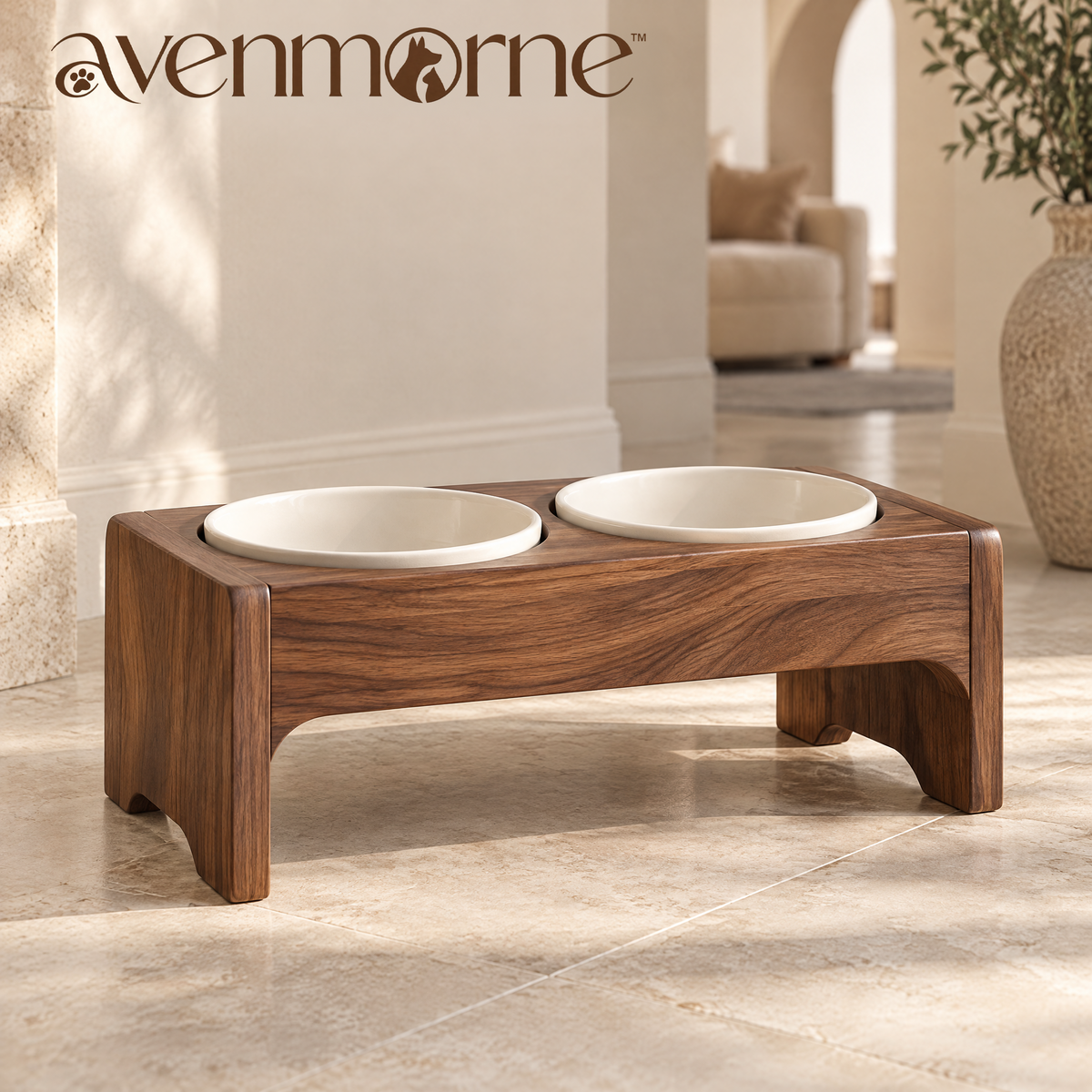 Avenmorne™ Elevated Double Pet Bowl Stand