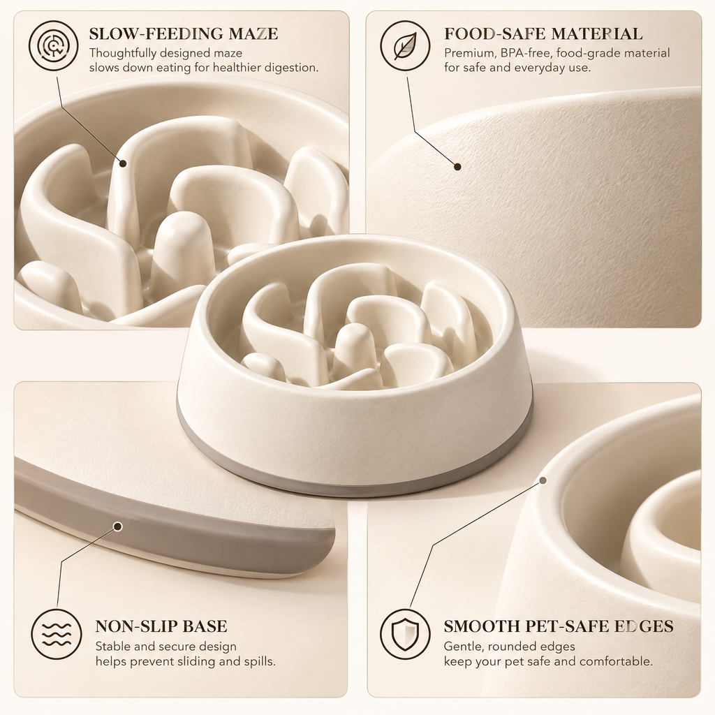 Avenmorne™ Slow Feeder Pet Bowl