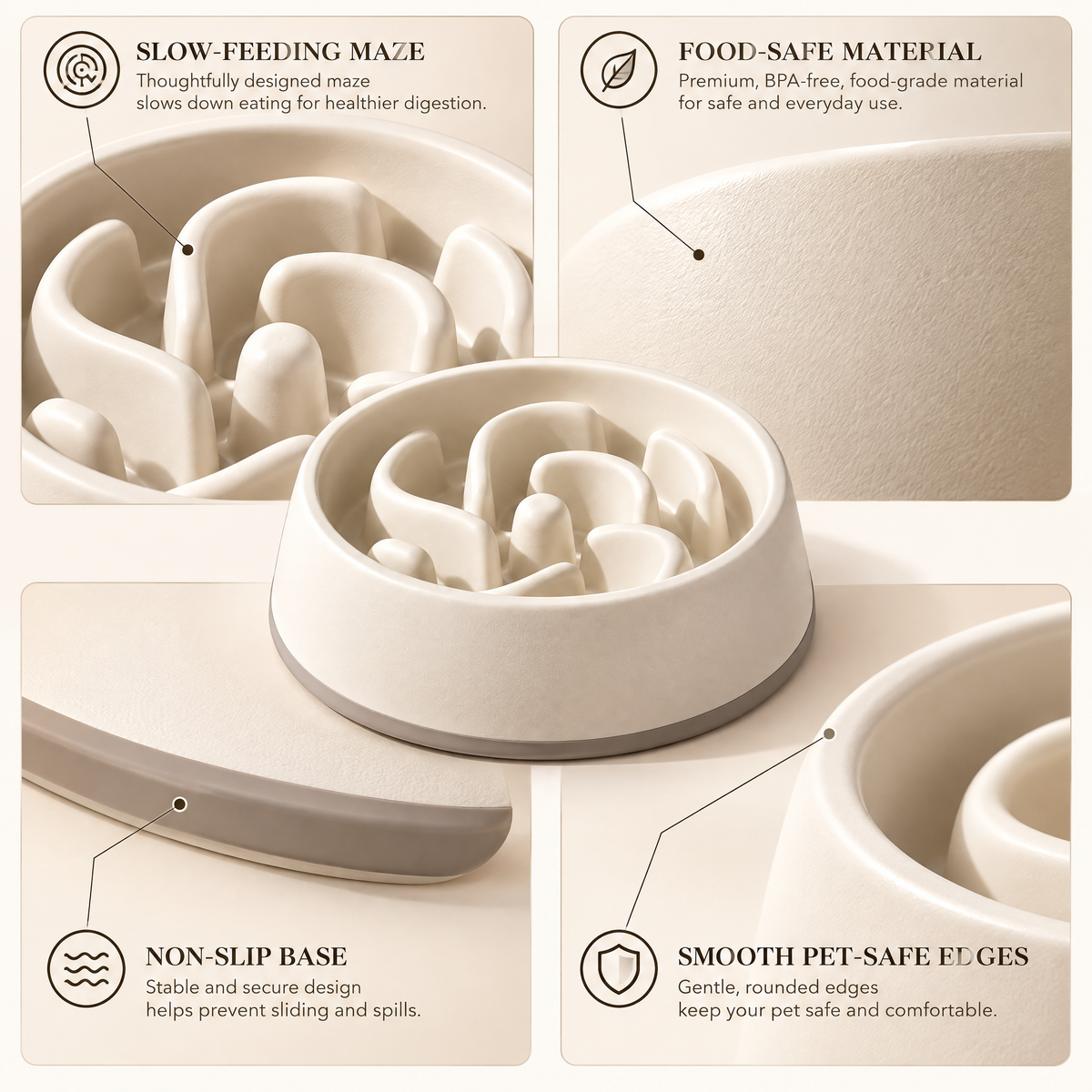 Avenmorne™ Slow Feeder Pet Bowl