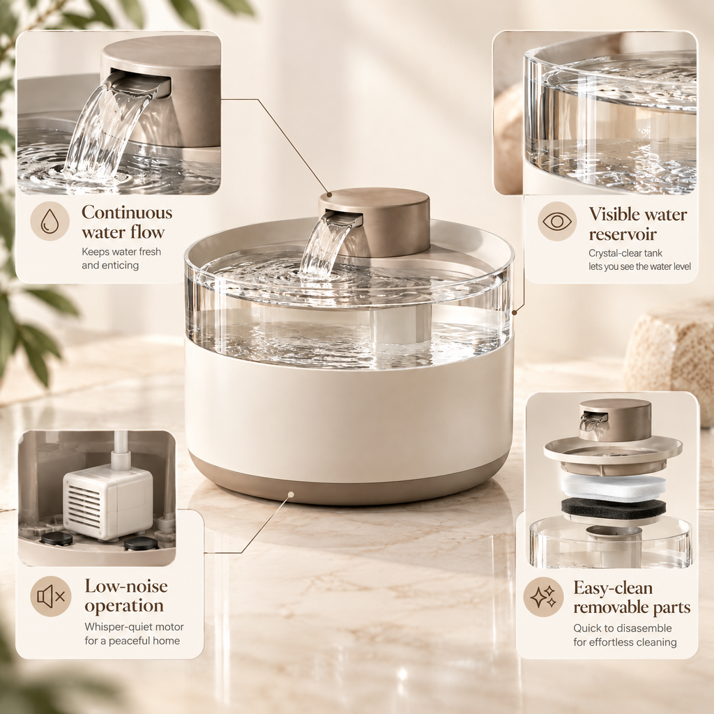 Avenmorne™ Flowing Pet Water Fountain