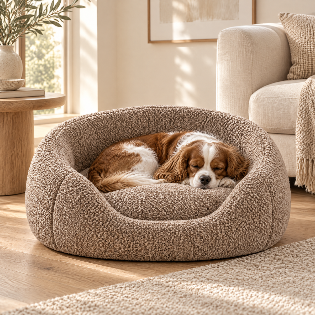 Avenmorne™ Plush Donut Pet Bed