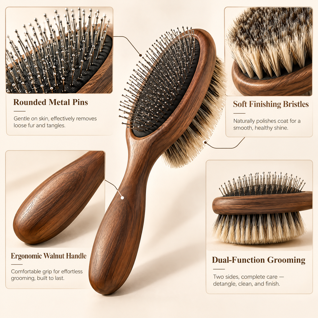 Avenmorne™ Dual-Sided Pet Grooming Brush