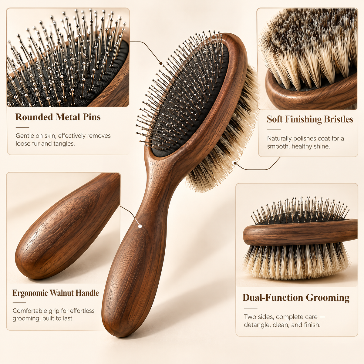 Avenmorne™ Dual-Sided Pet Grooming Brush