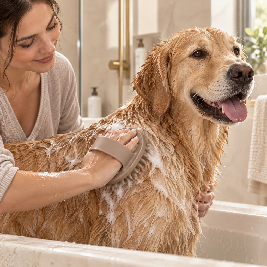 Avenmorne™ Silicone Pet Bath Massage Brush