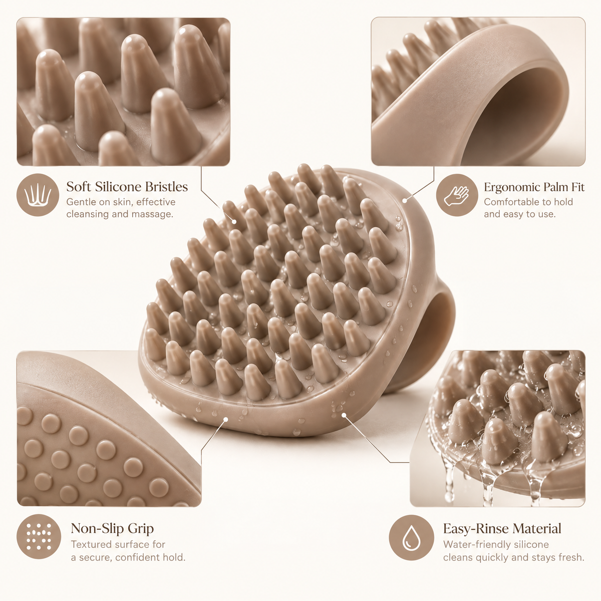 Avenmorne™ Silicone Pet Bath Massage Brush